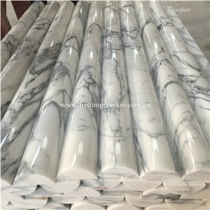 Popular Bianco Calacatta White Marble Molding Popular Bianco Calacatta White Marble Molding