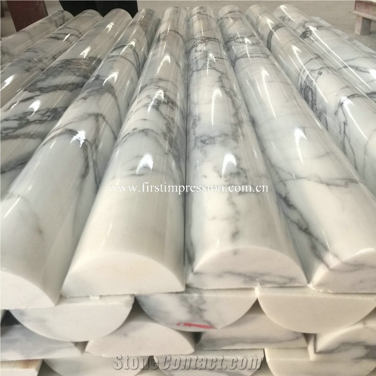 Popular Bianco Calacatta White Marble Molding