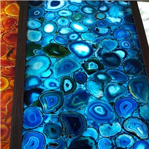 Agate Translucent Natural Stone for Decors