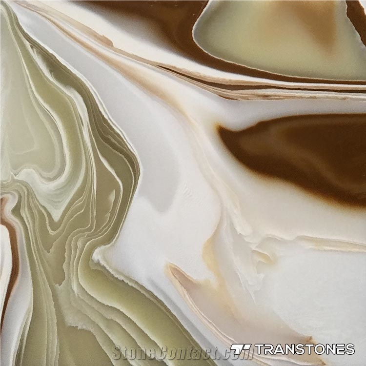 Chinese Style Translucent Faux Alabaster Stone