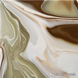 Chinese Style Translucent Faux Alabaster Stone