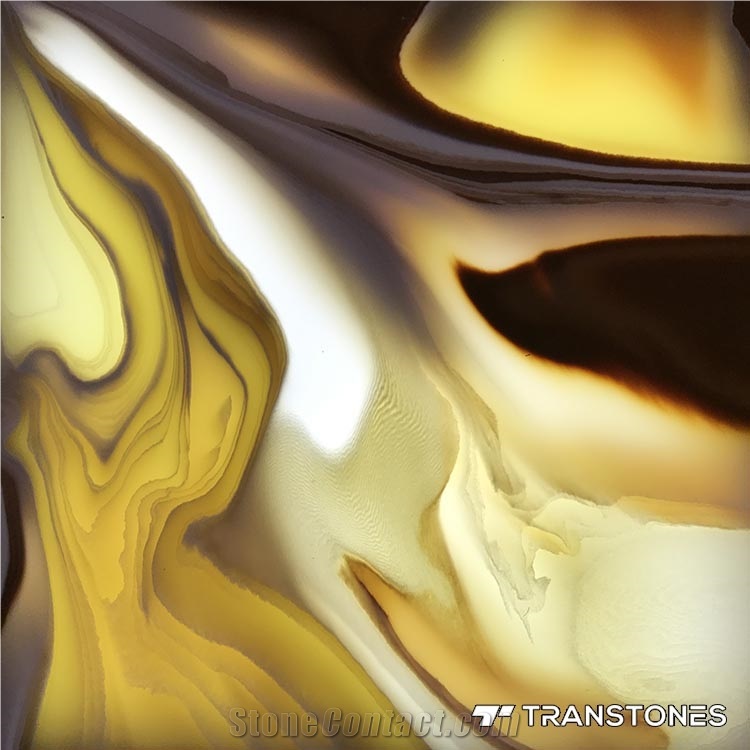 Chinese Style Translucent Faux Alabaster Stone