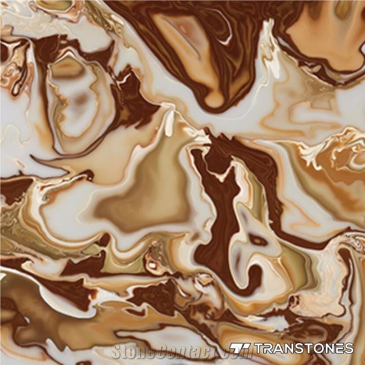 Chinese Style Translucent Faux Alabaster Stone