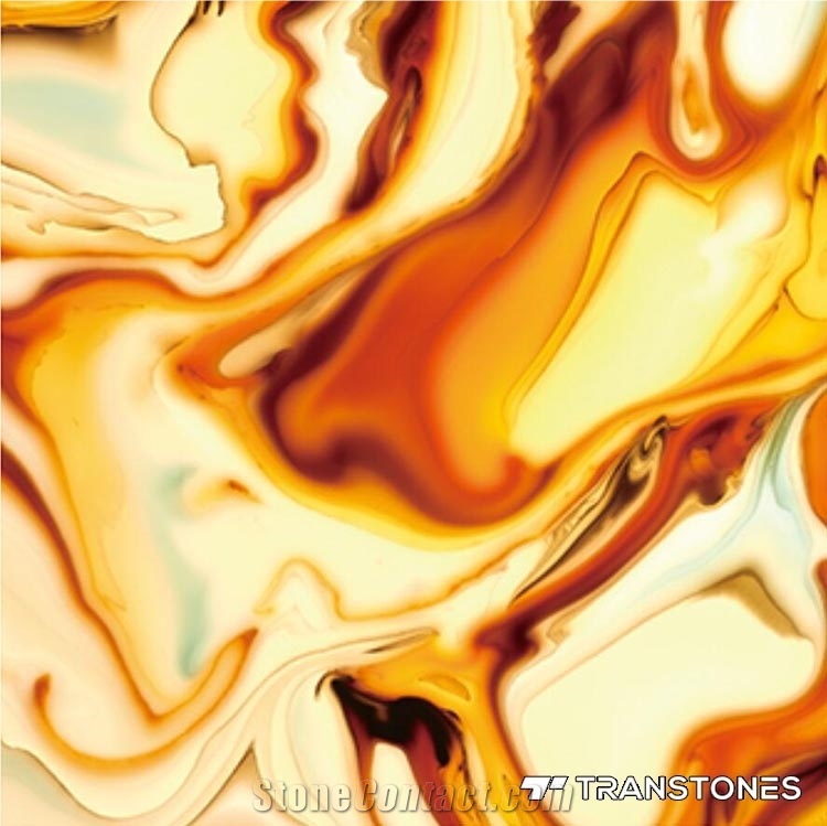 Faux Alabaster Sheet Book Match Design Wall Panel