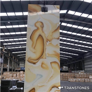 Faux Alabaster Sheet Book Match Design Wall Panel