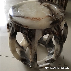 Faux Alabaster Slabs Marble for Stools