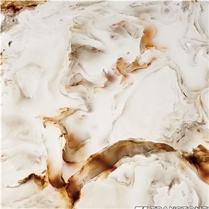 Faux Translucent Backlit Alabaster Panels & Slabs