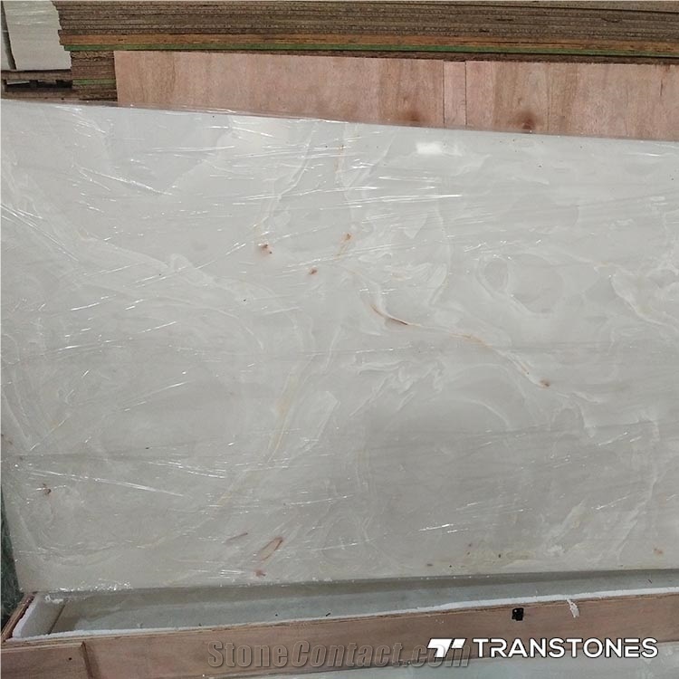 Faux Translucent Backlit Alabaster Panels & Slabs