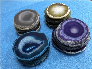 Hot Sale Decorated Translucent Agate Slices