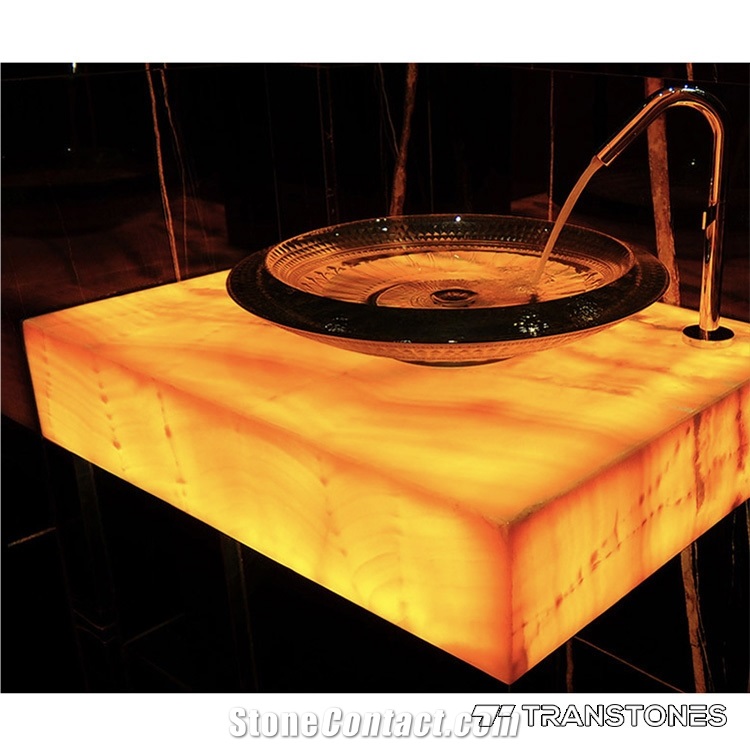 Onyx Translucent Alabaster Vanity Tops