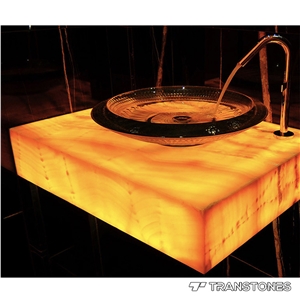 Onyx Translucent Alabaster Vanity Tops