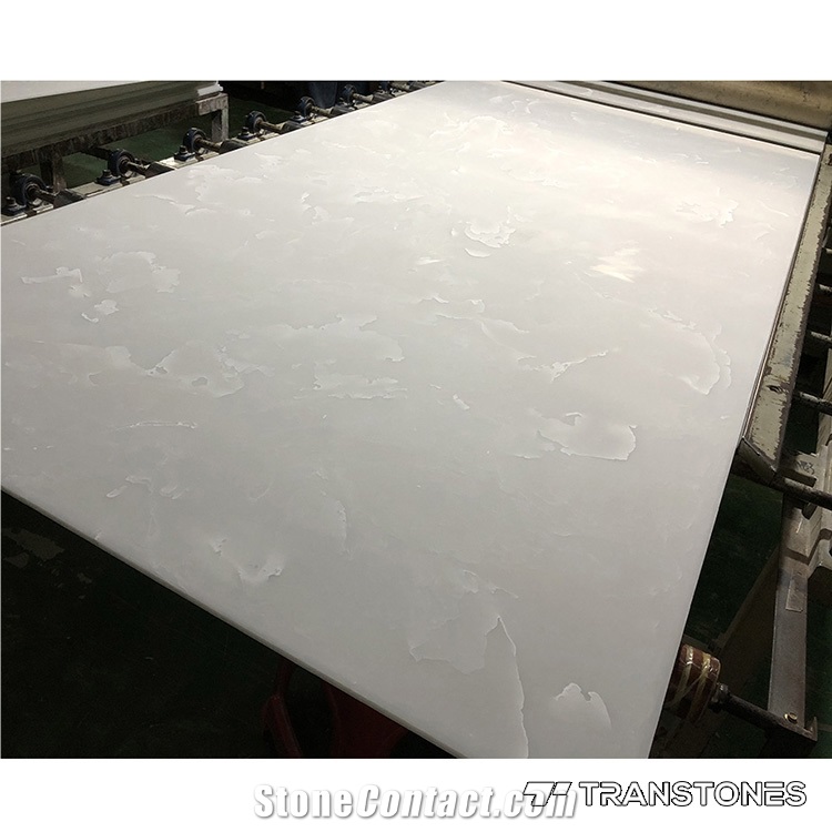 Polished Finishes Solid Surface Alabaster Slabs