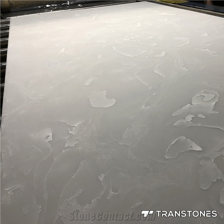 Polished Finishes Solid Surface Alabaster Slabs