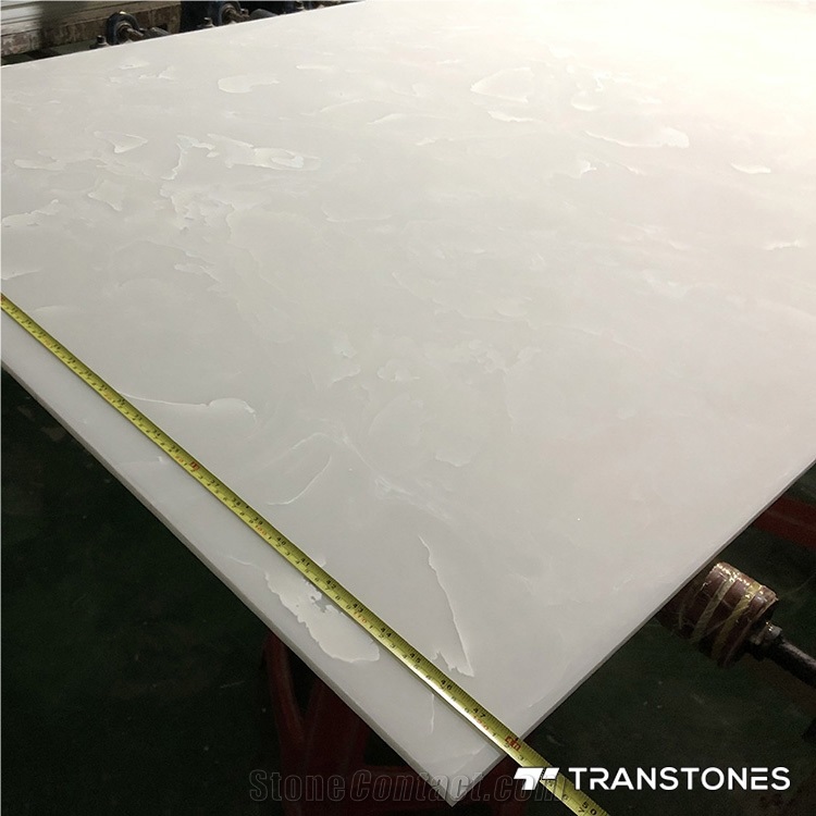 Polished Finishes Solid Surface Alabaster Slabs