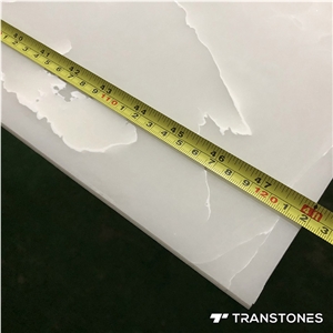 Polished Finishes Translucent Panel Faux Alabaster