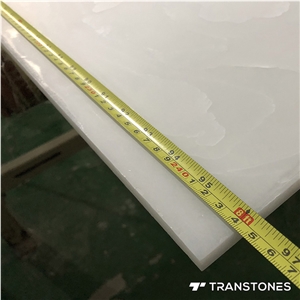 Polished Finishes Translucent Panel Faux Alabaster