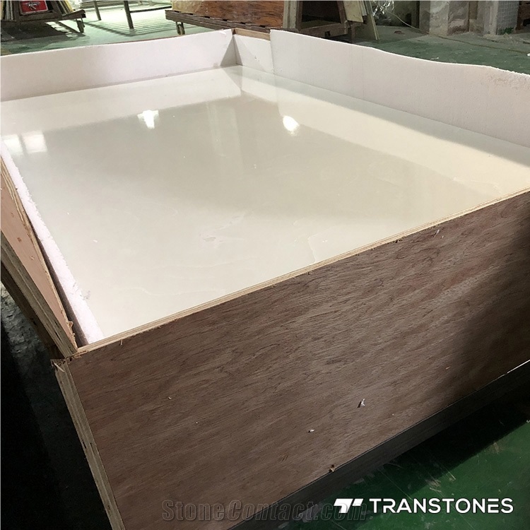 Polished Finishes Translucent Panel Faux Alabaster