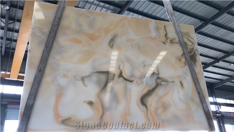 Polished Translucent Big Slab Onyx Stone