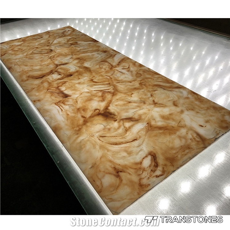 Solid Surface Alabaster Panels for Interior Decors