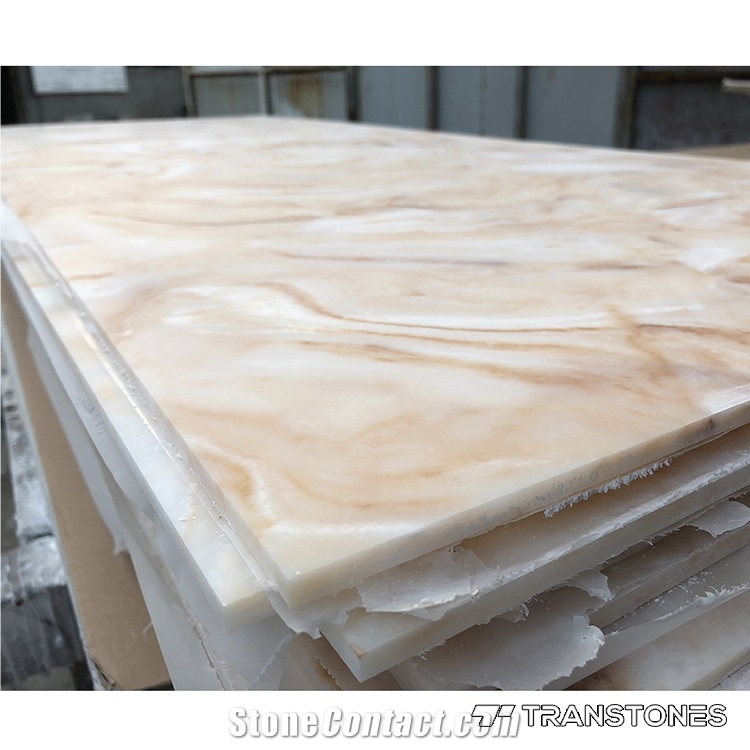 Solid Surface Alabaster Panels for Interior Decors