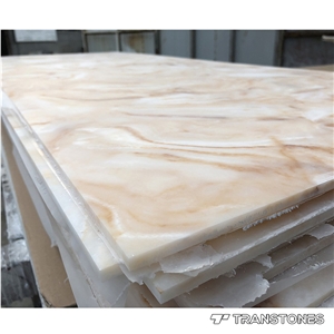 Solid Surface Alabaster Panels for Interior Decors