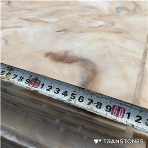 Solid Surface Alabaster Panels for Interior Decors