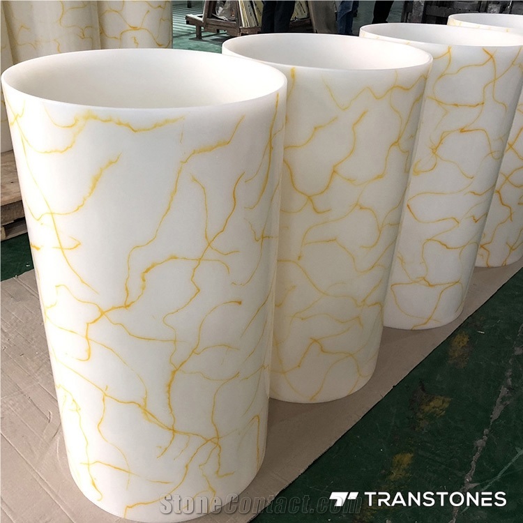 Solid Surface Faux Alabaster Panel for Vanity Top