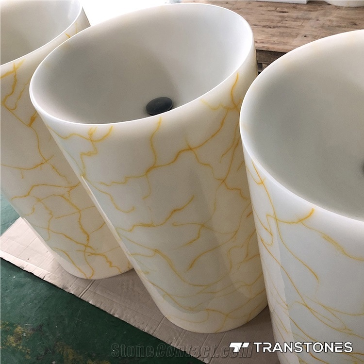 Solid Surface Faux Alabaster Panel for Vanity Top