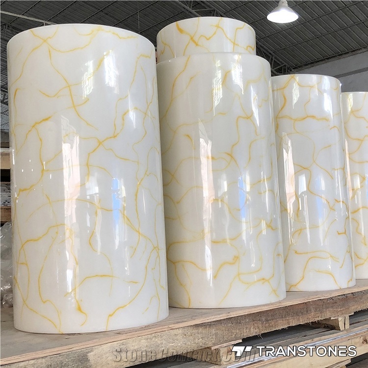 Solid Surface Faux Alabaster Panel for Vanity Top