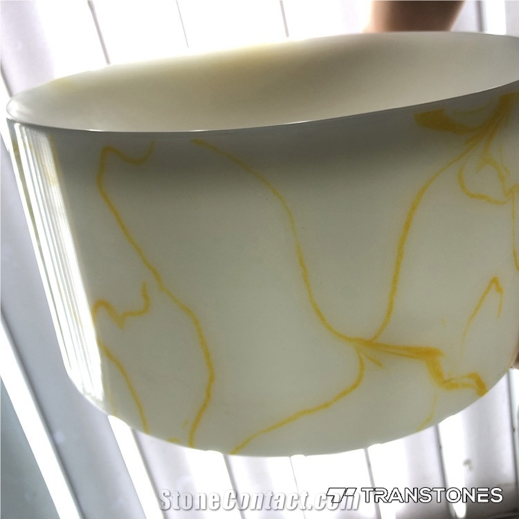 Solid Surface Faux Alabaster Panel for Vanity Top