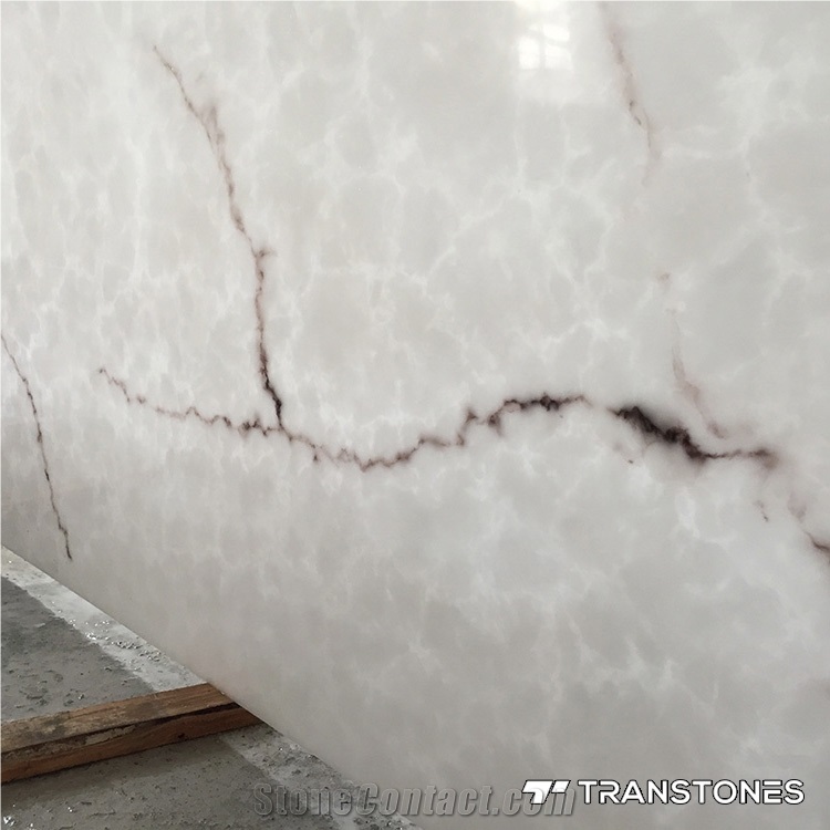 Solid Surface Faux Onyx for Lighting Box