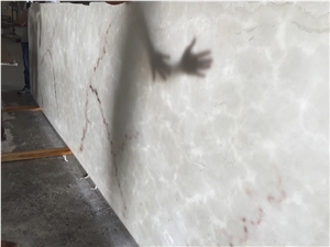 Translucent Artificial White Onyx Building Stone