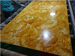 Translucent Artificial Yellow Alabaster Sheet
