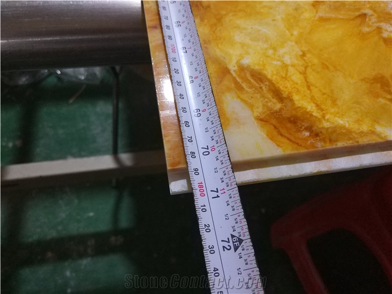 Translucent Artificial Yellow Alabaster Sheet