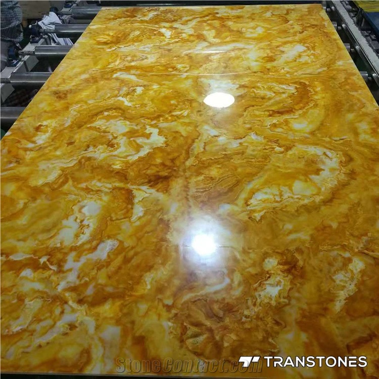 Translucent Faux Alabaster Sheet for Bar Counter