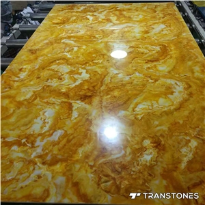 Translucent Faux Alabaster Sheet for Bar Counter