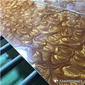 Translucent Faux Alabaster Slabs for Interior Enhance
