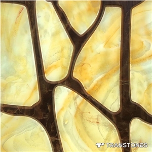 Translucent Faux Onyx Slab Alabaster Feature Wall Panel