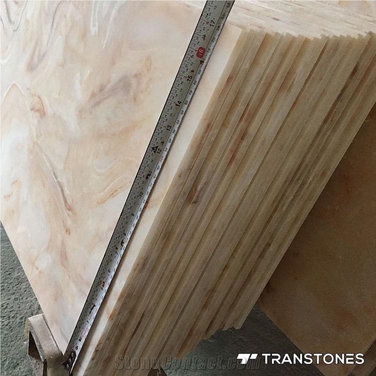 Translucent Faux Stone Countertop Alabaster Sheet