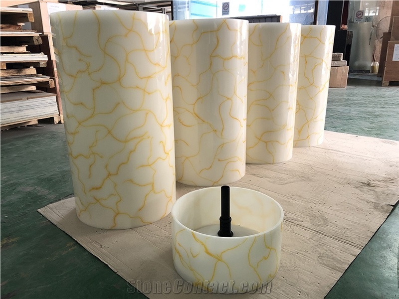 Translucent Polished Decorative Onyx Wash Basins