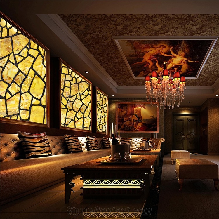 Translucent Stone Alabaster Wall Panel