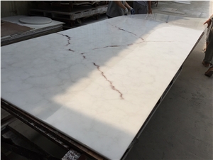 Translucent White Artificial Onyx Table Top