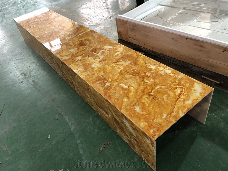 Translucent Yellow Onyx Building Stone