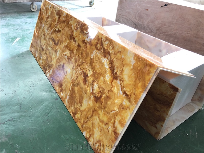 Translucent Yellow Onyx Building Stone
