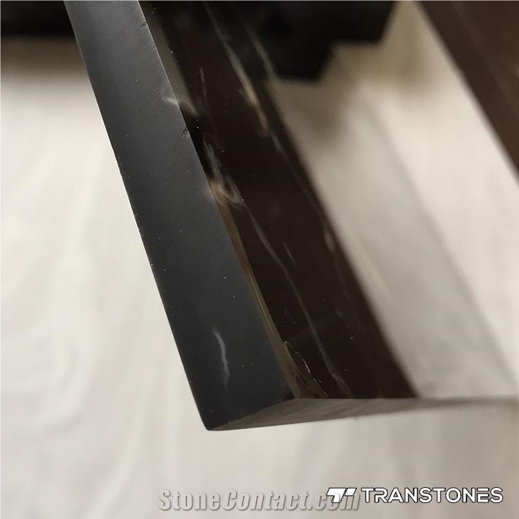 Transtones Black Anti-Style Faux Alabaster Slabs