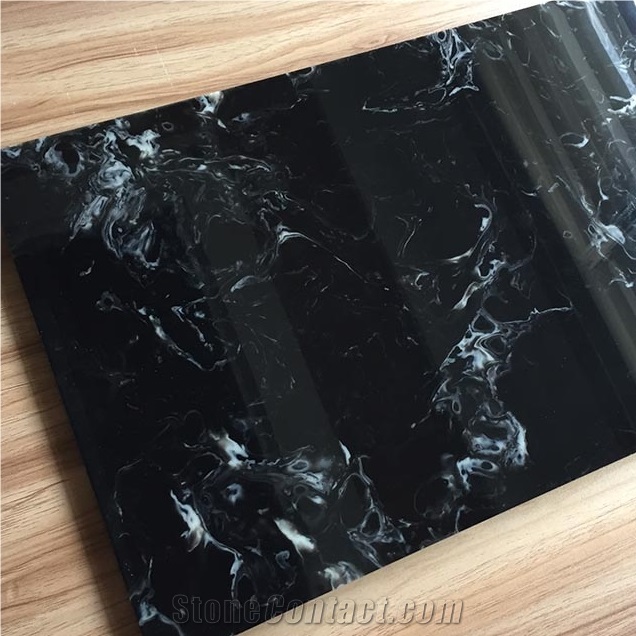 Transtones Black Anti-Style Faux Alabaster Slabs