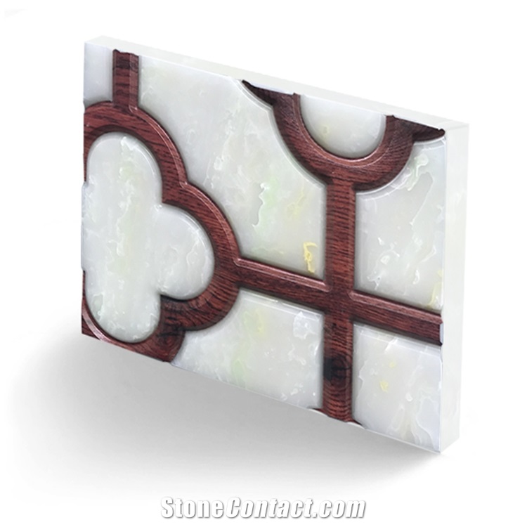 Wall Panels Translucent Resin Stone Sheet