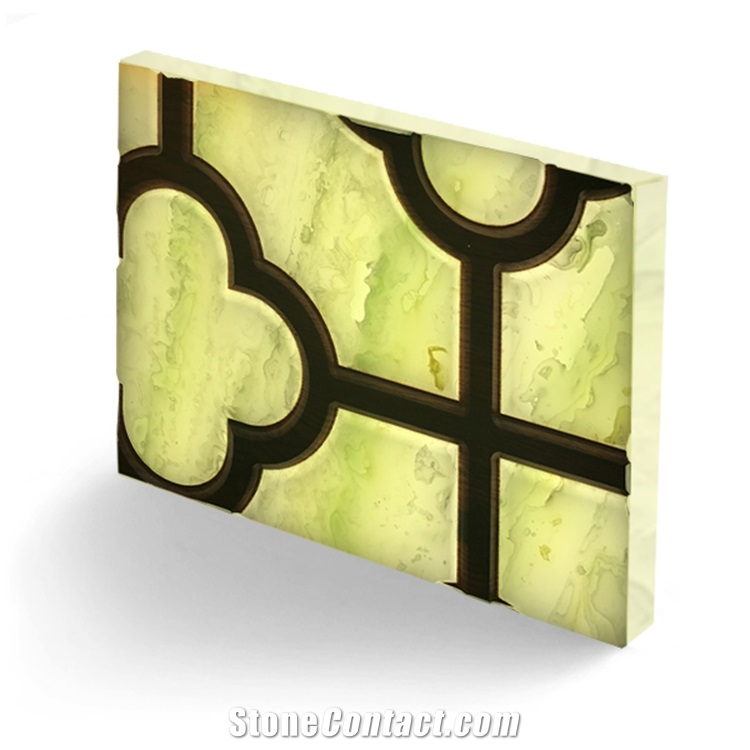 Wall Panels Translucent Resin Stone Sheet