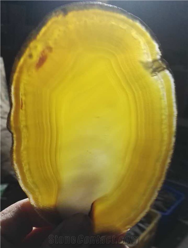 Wholesale Translucent Decorated Agate Slices