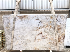Quartzite Cristal White Slabs